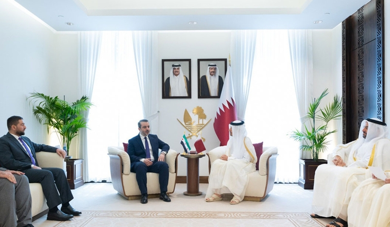Qatar Prime Minister Meets Syrian Minister of Foreign Affairs In Doha